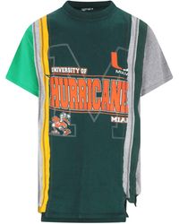 Needles - Striped Print T-Shirt - Lyst