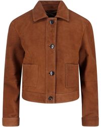 Max Mara - Suede Jacket "Baia" - Lyst