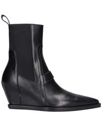 Rick Owens - Ankle Boots "Sharp Wedge" - Lyst