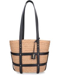 Saint Laurent - Borsa "Panier" Media - Lyst