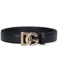 Dolce & Gabbana - Narrow Logo Belt - Lyst