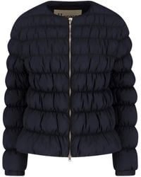 Herno - Tailored Jacket With High Collar And Smooth Texture - Lyst