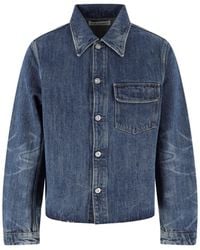 Our Legacy - Faded Cropped Denim Jacket - Lyst