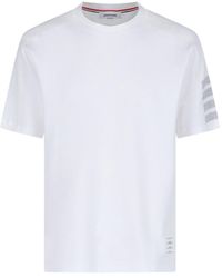 Thom Browne - "4-Bar" Detail T-Shirt - Lyst