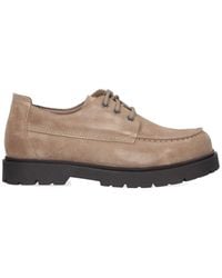 Birkenstock - Flat Shoes Leather - Lyst
