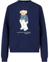 Polo Ralph Lauren - 'bear' Crew Neck Sweatshirt - Lyst
