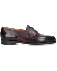 John Lobb - Distinguished Cut-Out Detail Leather Lopez Loafers - Lyst
