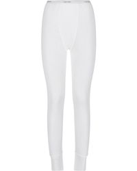 Calvin Klein - Slim-Fit Ribbed Cuff Logo Trousers - Lyst