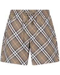 Burberry - Beach Shorts "Check" - Lyst