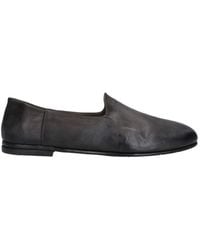 Premiata - Rounded Toe Slip-On Leather Moccasins - Lyst