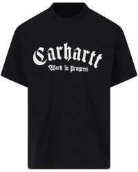Carhartt - T-Shirt Stampa "S/S Onyx" - Lyst