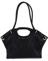 Balmain - Quilted Leather Tote Bag - Lyst