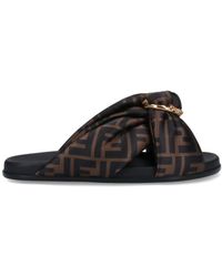 Fendi - Feel Slide Sandals - Lyst