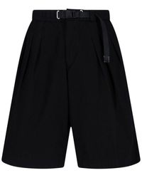 White Sand - Bermuda Shorts With Belt - Lyst