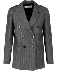 Lardini - Double-Breasted Virgin Wool Blazer - Lyst