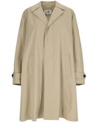MM6 by Maison Margiela - Single-Breasted Coat - Lyst