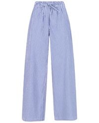 P.A.R.O.S.H. - Mid-Rise Striped Cotton Pants - Lyst