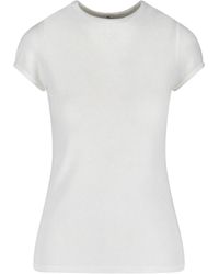 Courreges - Baby Spongy Embroidered Viscose T-Shirt - Lyst