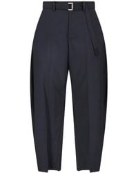 Sacai - Tailored Pants With Belt - Lyst