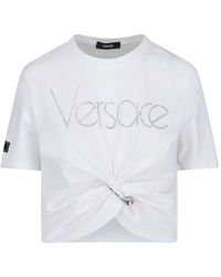 Versace - '1978 Re-edition' Crop T-shirt - Lyst