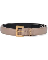 Saint Laurent - Monogram Logo Belt - Lyst