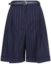 Max Mara - Virgin Wool Shorts - Lyst