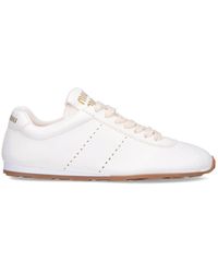 Miu Miu - Lamb Nappa 'Plume' Sneakers - Lyst