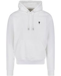 Ami Paris - Ami De Caur Kangaroo Pocket Hoodie - Lyst