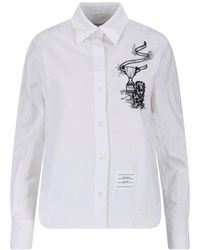 Thom Browne - Hector Trophy Embroidered Cotton Shirt - Lyst