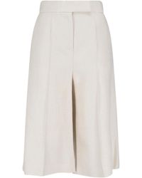Max Mara - Linen Bermuda - Lyst