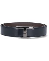 Tod's - Cintura Reversibile "T Timeless" - Lyst