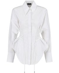 Mugler - Camicia "Laced-Up" - Lyst