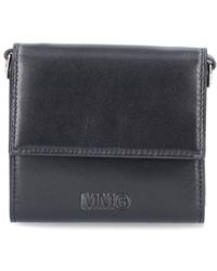 MM6 by Maison Martin Margiela - Shoulder Leather Wallet - Lyst
