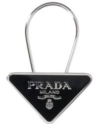 Prada - Keychain Logo - Lyst