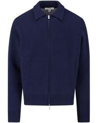 Lardini - Giacca Zip In Lana - Lyst