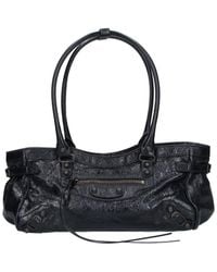 Balenciaga - 100% Lamb Leather Shoulder Bag - Lyst