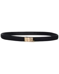 ERL - Leather Logo Buckle Belt - Lyst