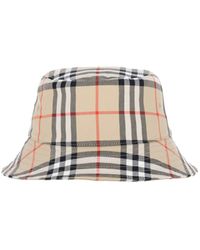 Burberry - Cappello "Check" - Lyst