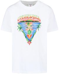 CASABLANCA - T-Shirts And Polos Organic Cotton - Lyst