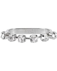 MM6 by Maison Margiela - Two-Finger Ring With Rhinestones - Lyst