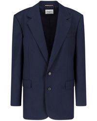 Saint Laurent - Single-Breasted Wool Blazer - Lyst