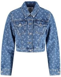 Marine Serre - Giacca Crop "Moon" - Lyst