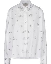 Ermanno Scervino - Embellished Long Sleeve Button-Up Shirt - Lyst