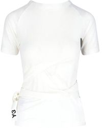 Y-3 - T-Shirt With Drawstrings - Lyst