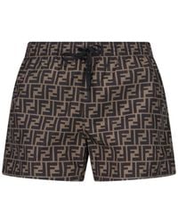 Fendi - Ff Swim Shorts - Lyst