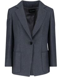 Giorgio Armani - Sleek Modern Jacket With Structured Silhouette - Lyst