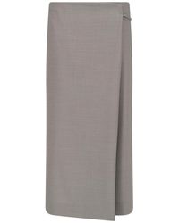 Calvin Klein - "Hallie" Midi Skirt - Lyst