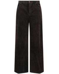FRAME - Tailored Trousers With Mid-Rise Waist - Lyst