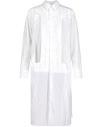 Comme des Garçons - Pleated Detail Shirt-Style Dress - Lyst