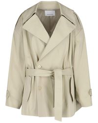 Frankie Shop - Trench Corto Oversize "Zurich" - Lyst